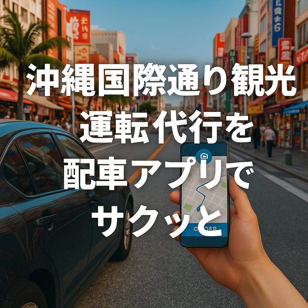 沖縄国際通り観光！運転代行を配車アプリでサクッと